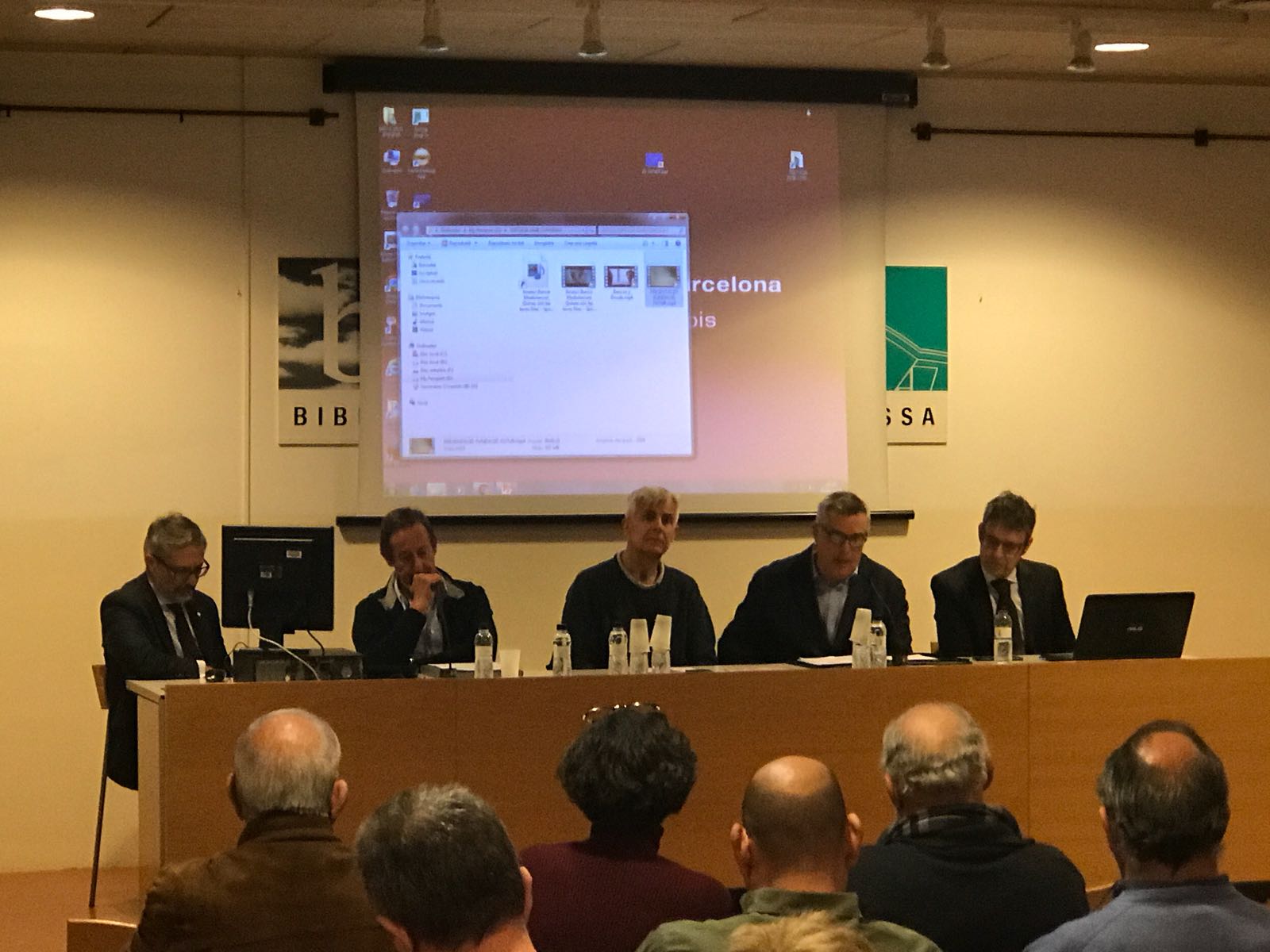 La «Tertúlia amb convidat». Biblioteca Central de Terrassa